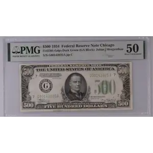 $500 1934  High Denomination Notes 2201-G* (3)
