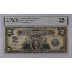 $2 1899 Blue Silver Certificates 257 (3)