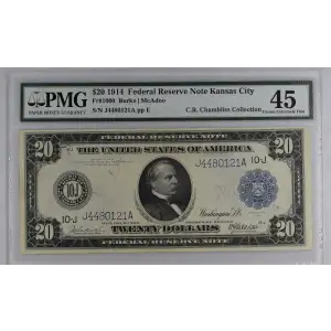 $20 1914 Blue Seal Federal Reserve Notes 1000 (3)