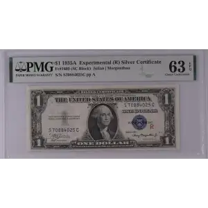 $1 1935-A blue seal. Small Silver Certificates 1609 (3)