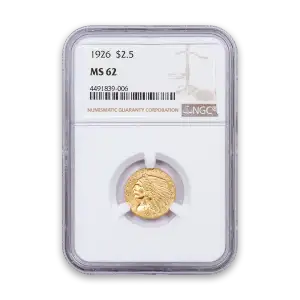 Indian $2.5 (1908 - 1929) - PCGS - MS62