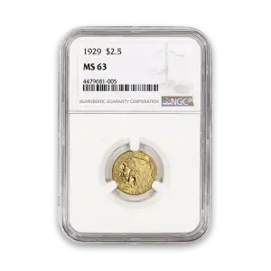 Indian $2.5 (1908 - 1929) - PCGS - MS63